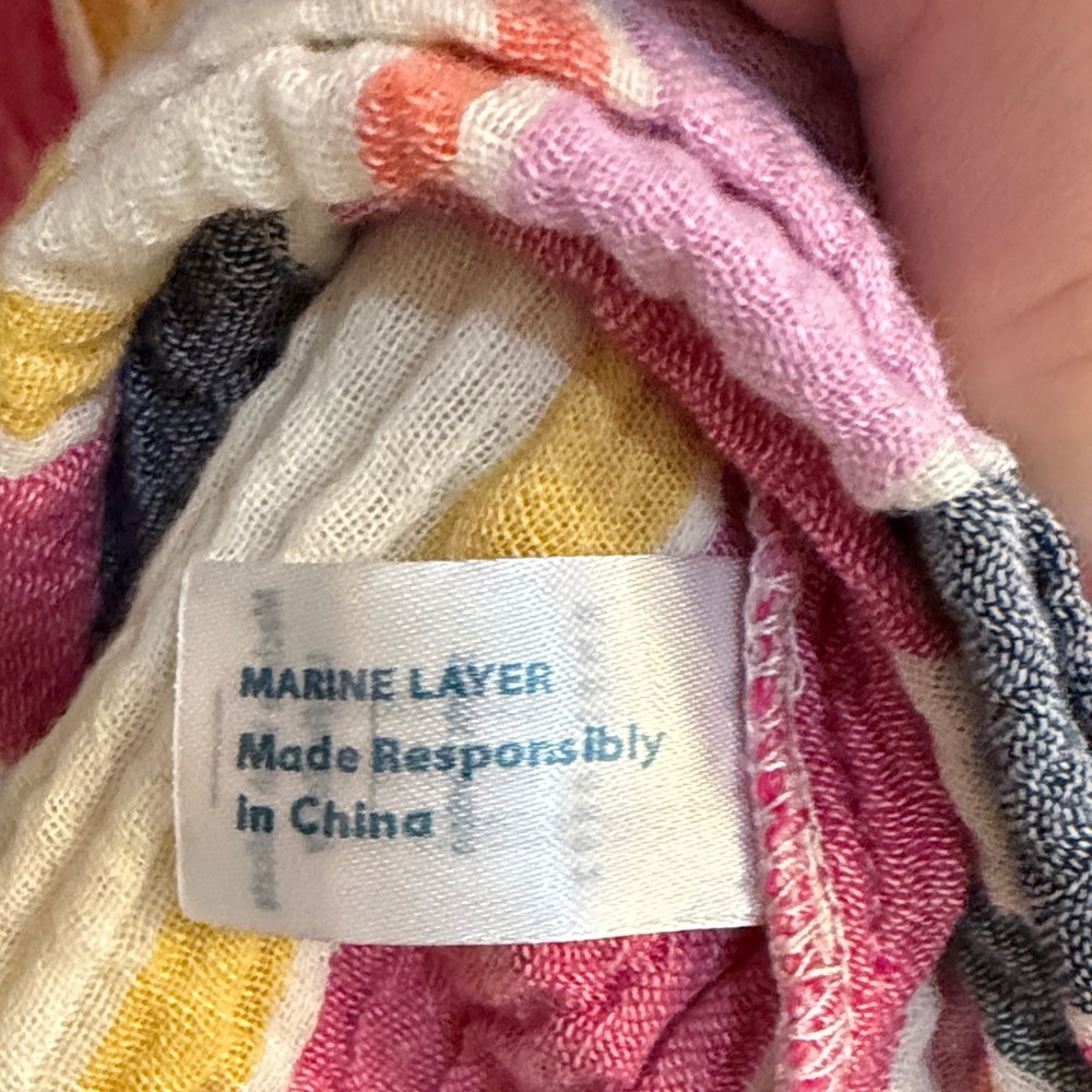 Marine Layer lightweight Multicolor Tiered Maxi Dress - S - Picture 6 of 8